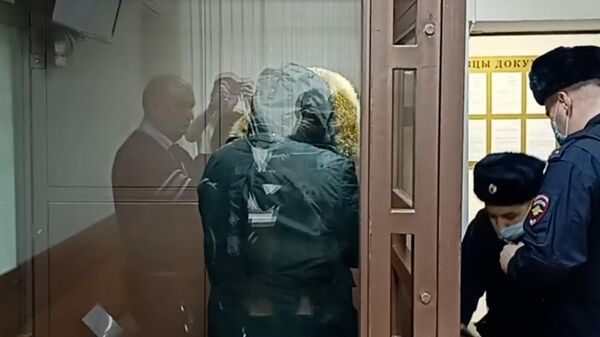 Арестованный по делу о взятках генерал Драгомирецкий в зале суда