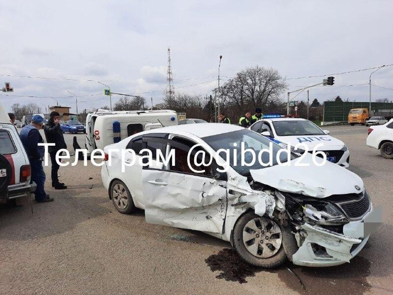 В Ставропольском крае машина скорой попала в ДТП - РИА Новости, 23.03.2023