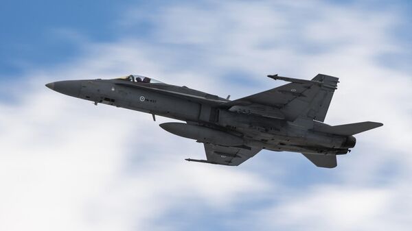 Финский истребитель F-18 Hornet