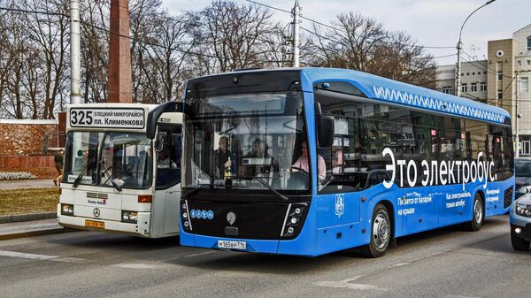 Первый пассажирский электробус вышел на маршрут в Липецке