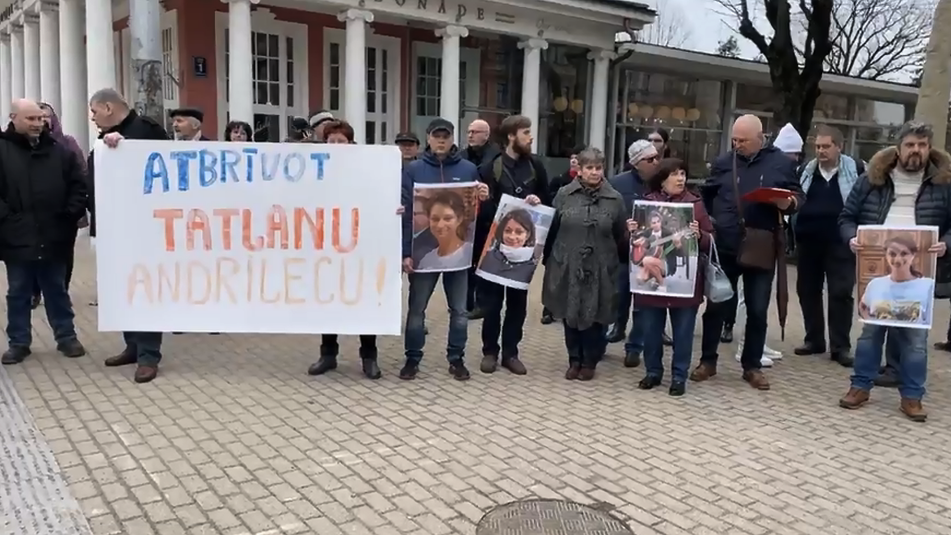 Митинг в поддержку активистки Татьяны Андриец в Латвии - РИА Новости, 1920, 24.03.2023