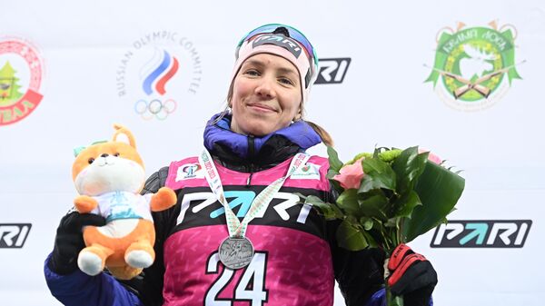 Российская биатлонистка и лыжница Наталия Шевченко
