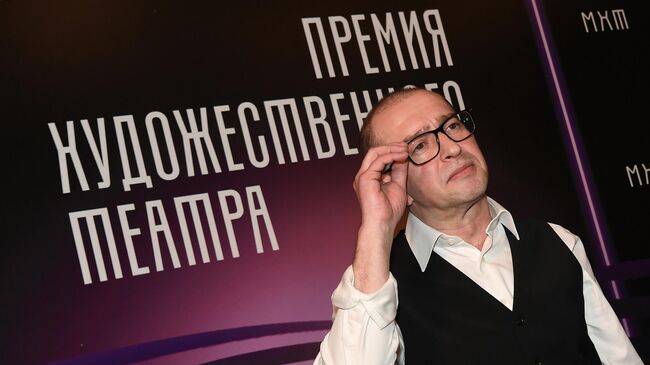 Художественный руководитель МХТ имени А. П. Чехова Константин Хабенский на премии Художественного театра в МХТ имени А. П. Чехова в Москве