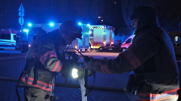 Украинские пожарные в Киеве. 28 марта 2023