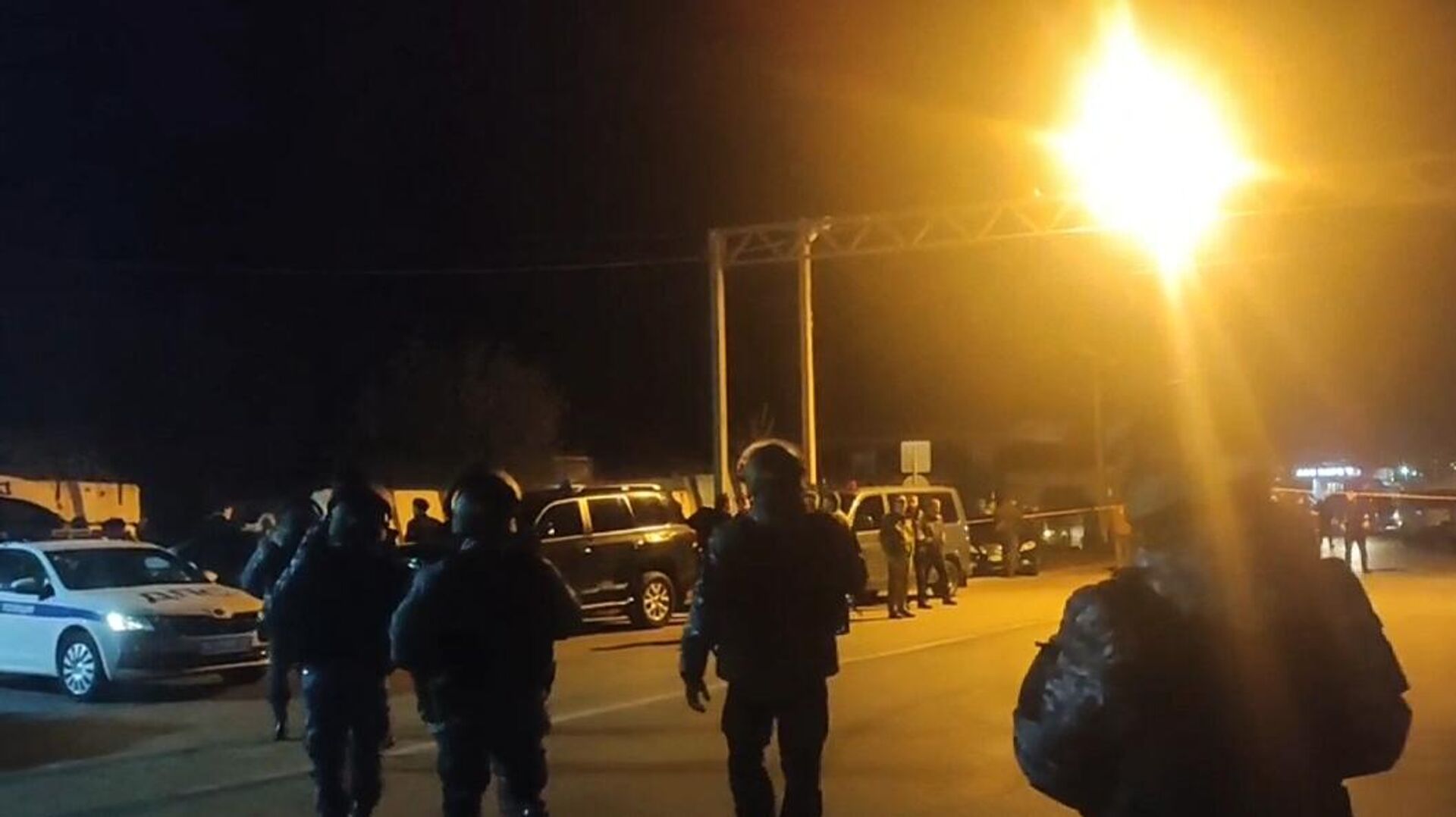 Нападение на дпс. Перестрелка в Ингушетии. Полиция ночью.