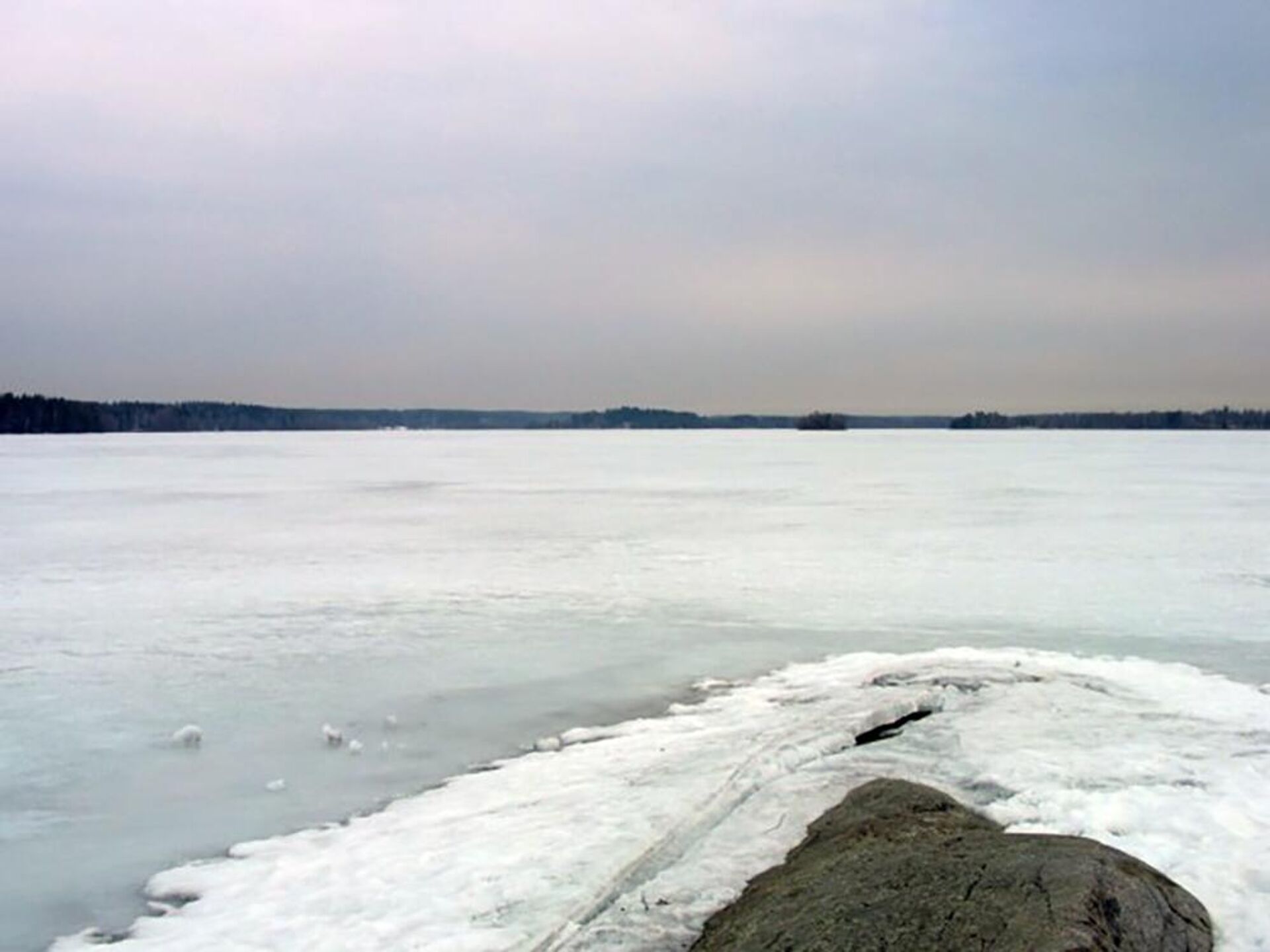 Замерзшее озеро Бодом  - РИА Новости, 1920, 29.03.2023