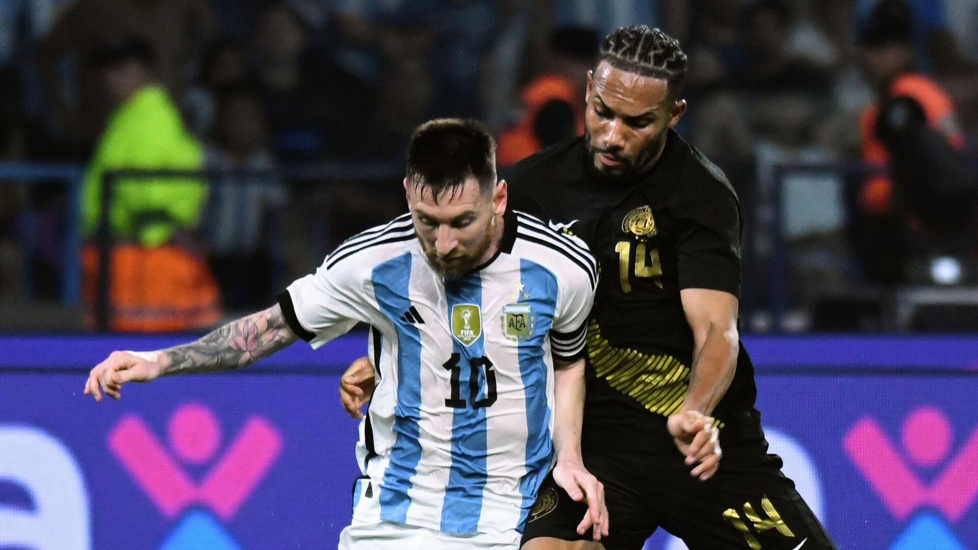 Lionel Messi (left) Argentina v Curacao v RIA Novosti, 1920, 29.03.2023