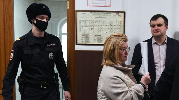 Врио заместителя губернатора Брянской области Татьяна Кулешова в Басманном суде Москвы