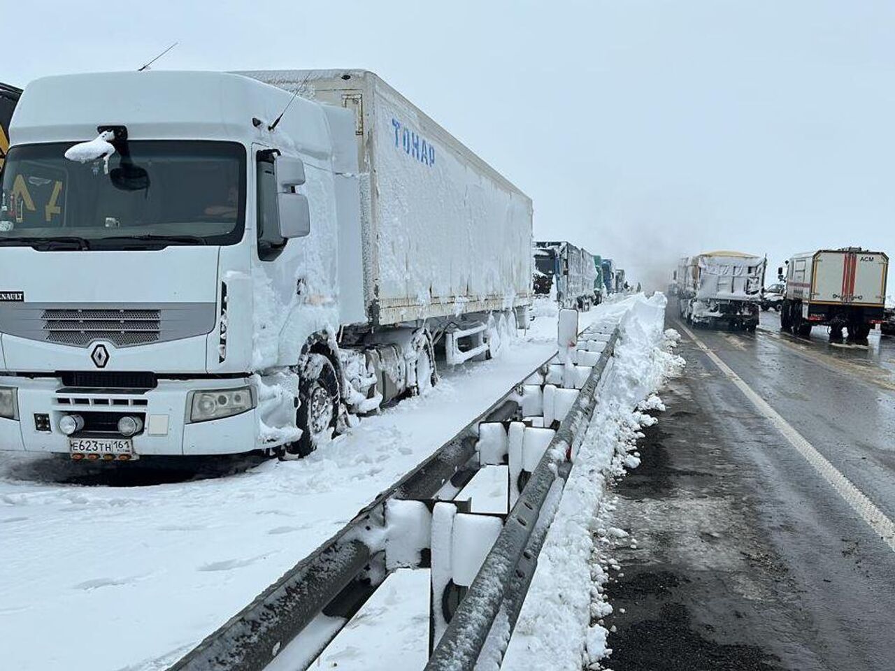 В Ростовской области восстановили движение по трассе М-4 