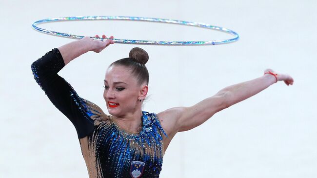 Словенская гимнастка Екатерина Веденеева