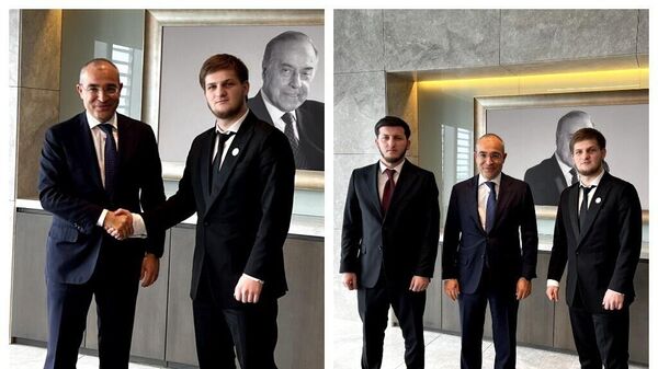 Помощник Главы ЧР Ахмат Кадыров (младший) встретился с министром экономики Азербайджана Микаилом Джаббаровым