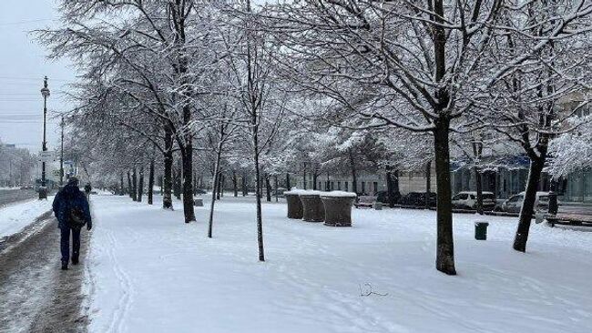 Снег в Санкт-Петербурге