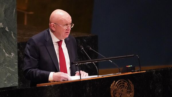 LIVE: Пресс-конференция Небензи в связи с началом председательства России в СБ ООН