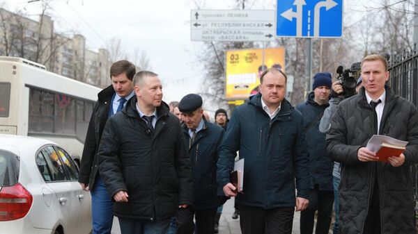 Губернатор Ярославской области Михаил Евраев в ходе контрольного обследования дорог в Ярославле