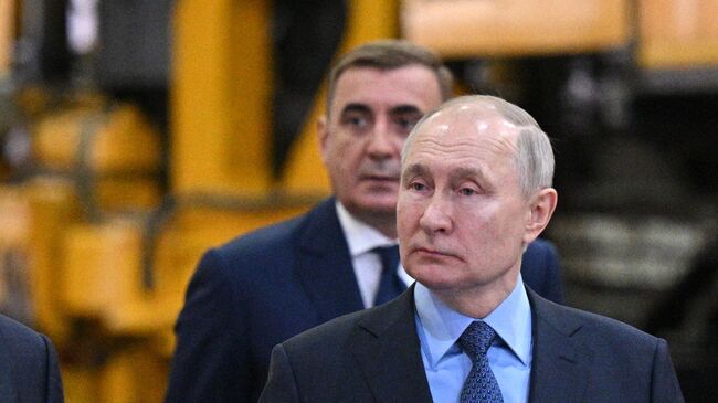 Рабочая поездка президента РФ В. Путина в Тулу