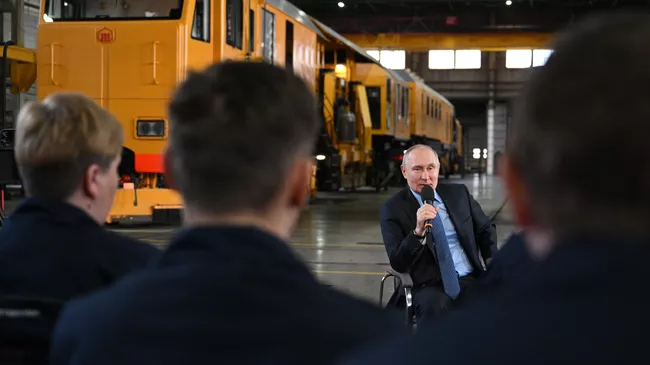 Рабочая поездка президента РФ В. Путина в Тулу
