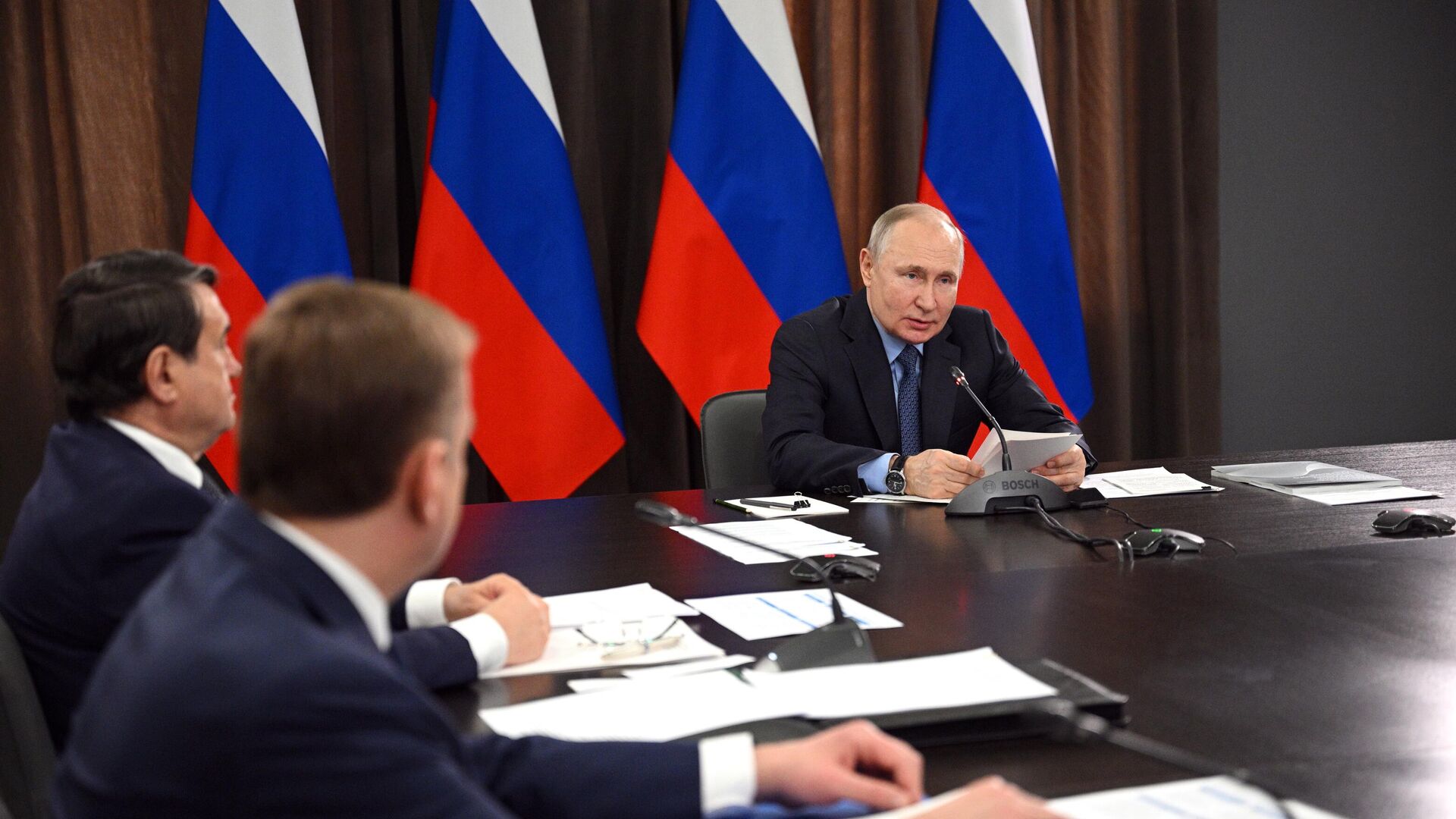 Президент Владимир Путин проводит заседание президиума Госсовета в ходе рабочей поездки в Тулу - РИА Новости, 1920, 04.04.2023