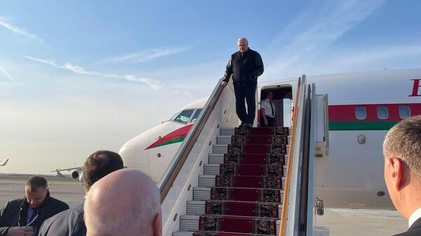 Президент Белоруссии Александр Лукашенко во время визита в Москву
