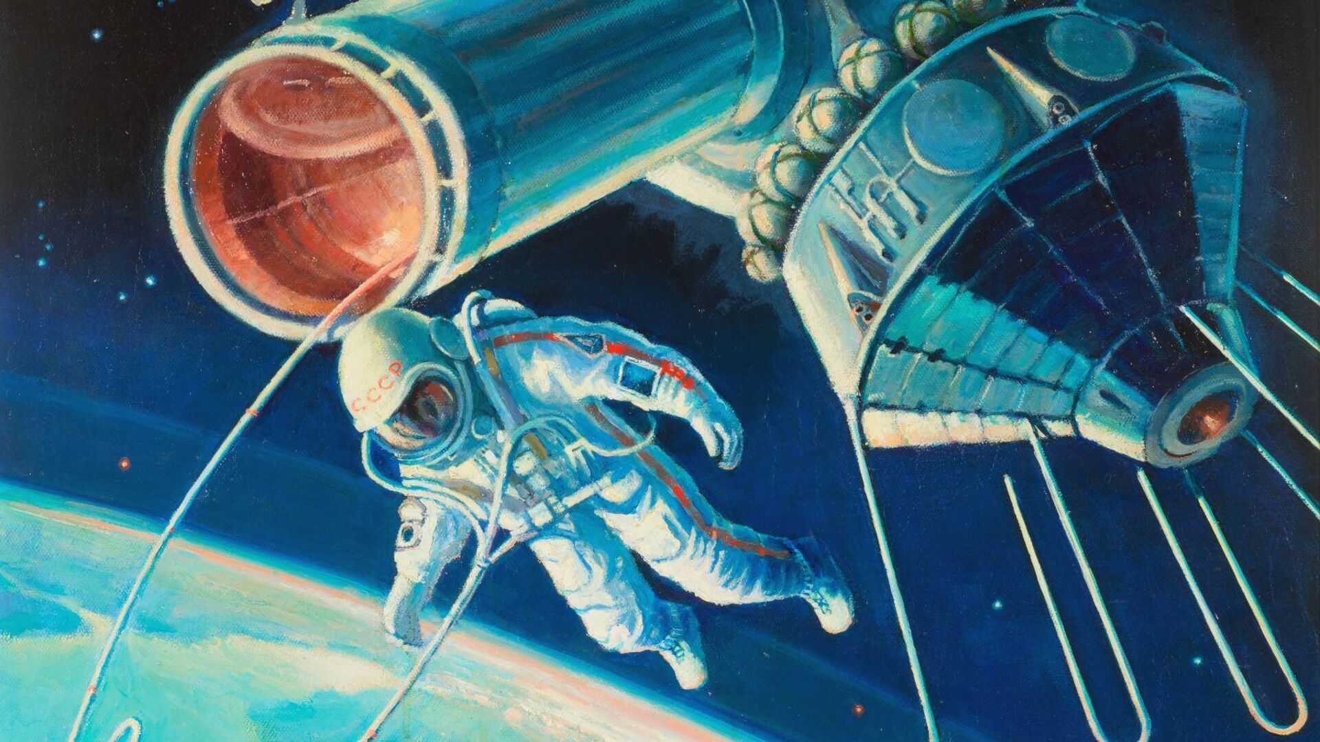картины космонавта алексея леонова