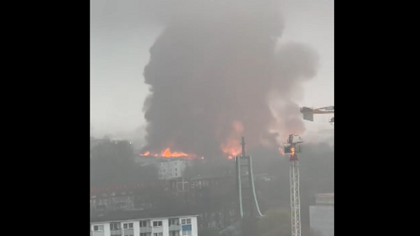 Пожар в Гамбурге