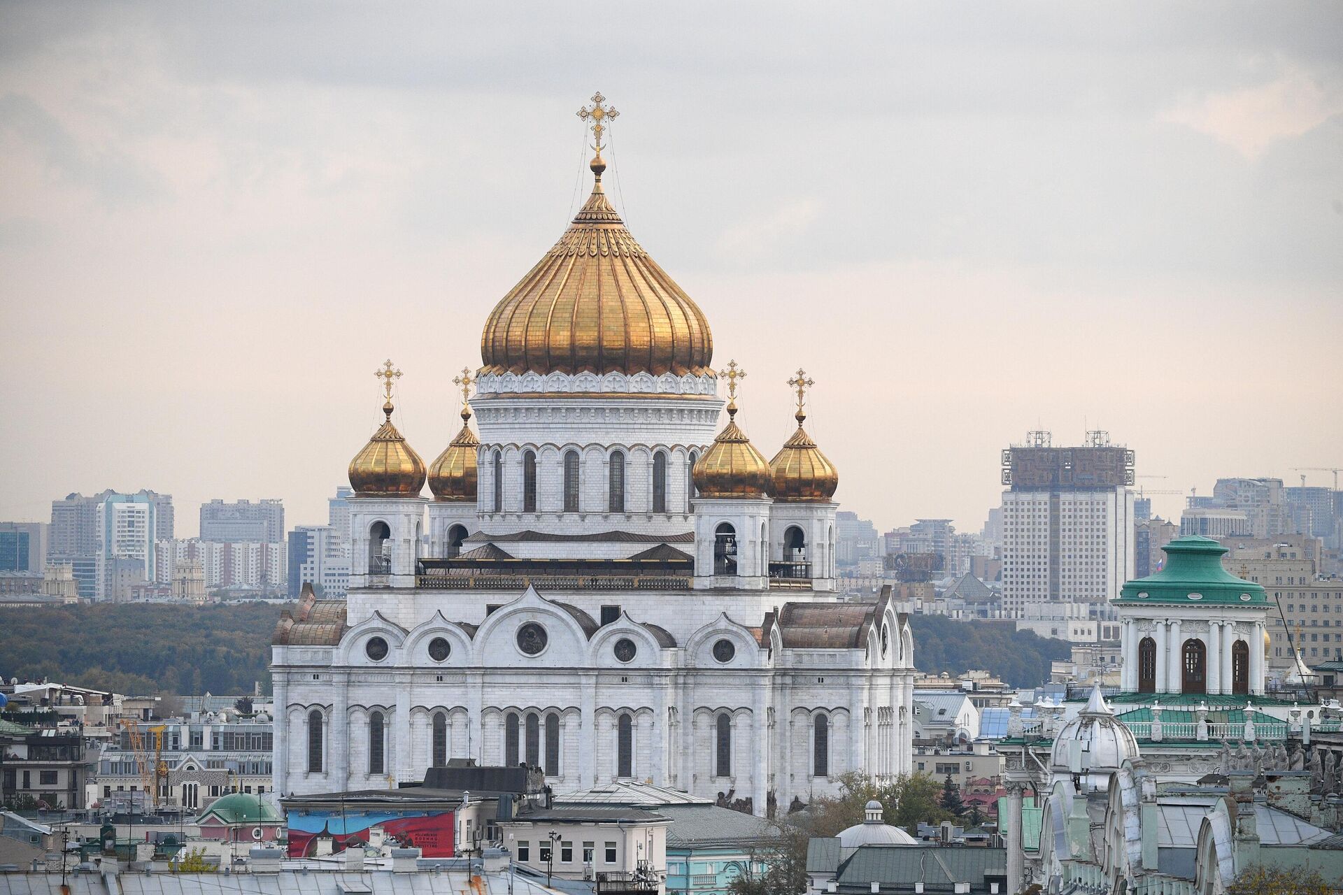 Вид на Храм Христа Спасителя в Москве - РИА Новости, 1920, 10.04.2023