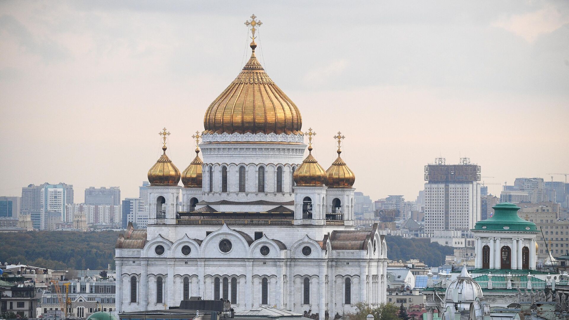 Вид на Храм Христа Спасителя в Москве - РИА Новости, 1920, 26.07.2023