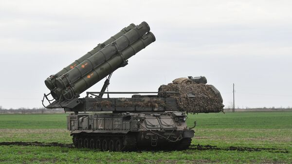 Зенитно-ракетный комплекс Бук-М3 ПВО ВС РФ на позиции в зоне СВО
