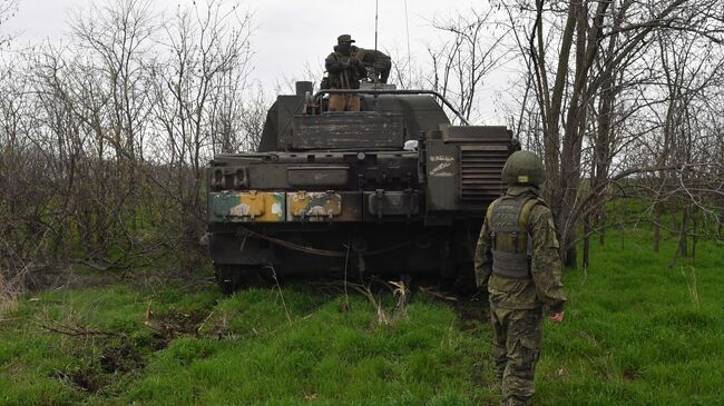 Командная машина зенитно-ракетного комплекса Бук-М3 в зоне спецоперации