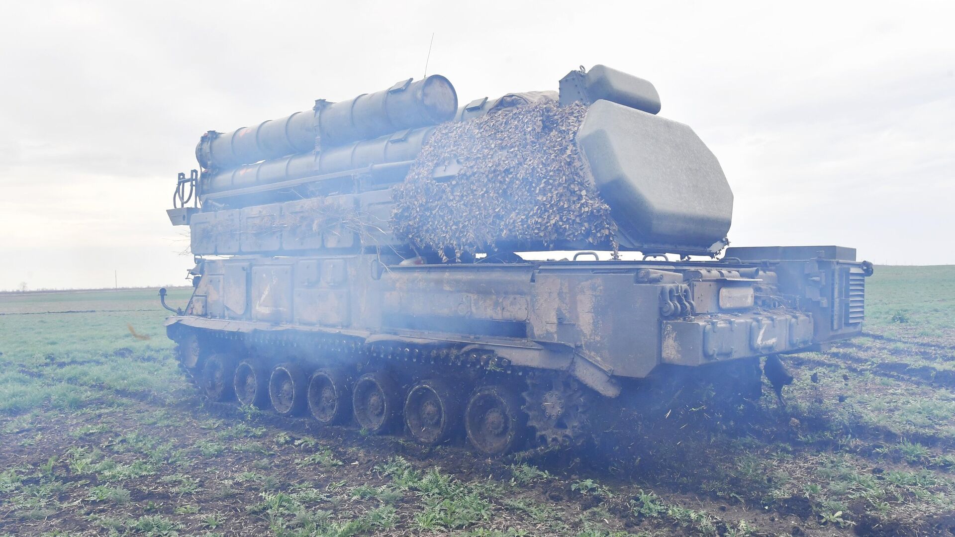 Зенитно-ракетный комплекс Бук-М3 ПВО ЮВО ВС РФ на позиции в зоне СВО - РИА Новости, 1920, 20.04.2023