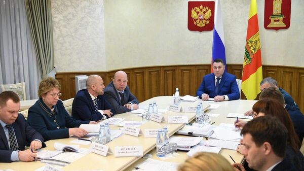 Губернатор Тверской области Игорь Руденя на заседании региональной бюджетной комиссии