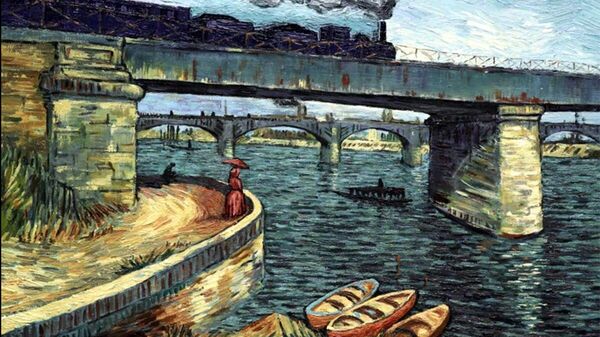 A still from the Van Gogh animated movie.  Sincerely, Vincent