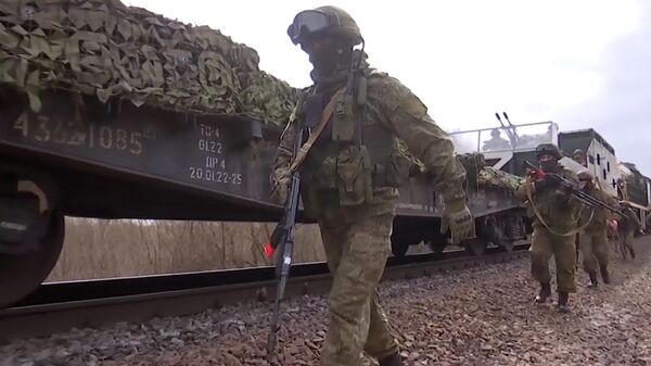 Боевая работа военнослужащих бронепоезда в зоне СВО