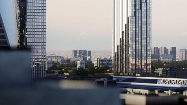 Проект небоскреба в Москва-Сити, названного в честь Льва Ландау