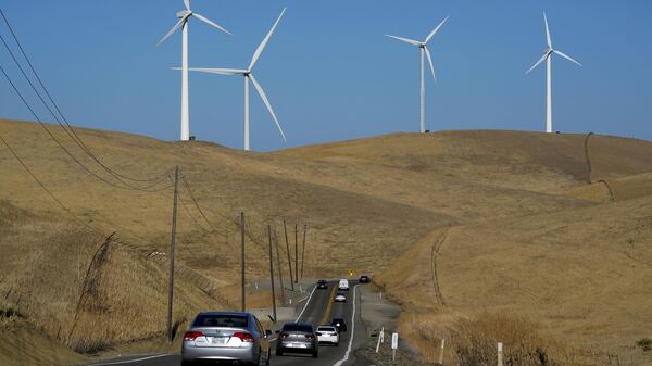 Ветряные мельницы в Калифорнии 