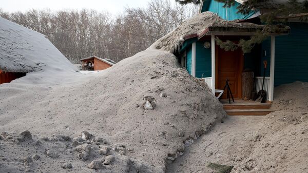 Последствия извержения вулкана Шивелуч в Усть-Камчатском районе
