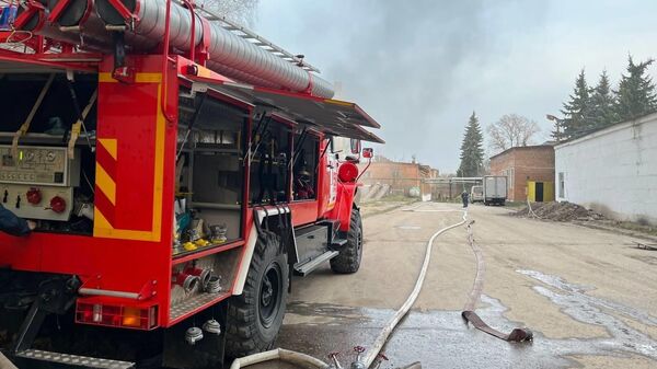 Пожар в нежилом здании в городском округе Серпухов