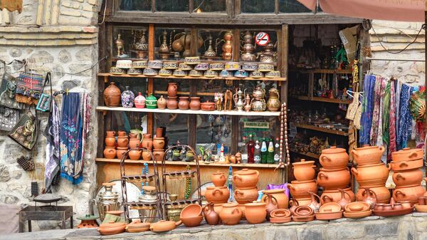 Сувенирный магазин в Шеки, Азербайджан 
