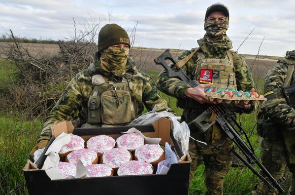 Передача освященных куличей и яиц из Северной Осетии военнослужащим в зоне СВО