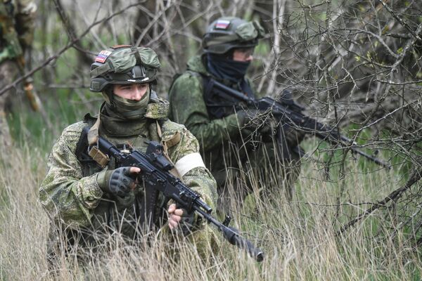 Подготовка штурмовых групп ВДВ на полигоне в южном секторе СВО Подготовка штурмовых групп ВДВ на полигоне в южном секторе СВО