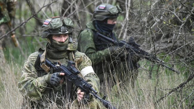 Подготовка штурмовых групп ВДВ на полигоне в южном секторе СВО