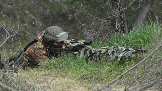 Военнослужащий подразделения ВДВ в южном секторе СВО