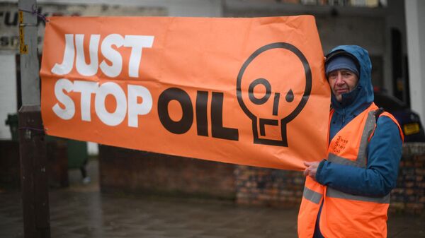 Активист экологического движения Just Stop Oil