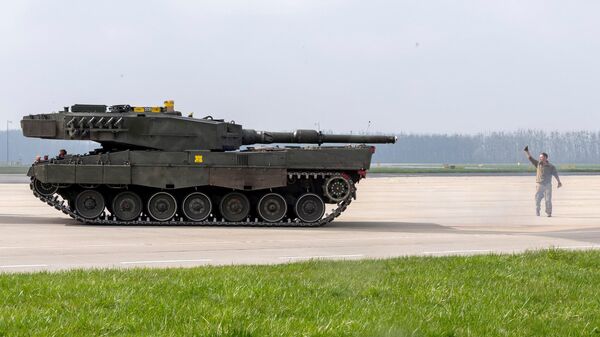 Подготовка канадских танков Leopard 2 для отправки на Украину