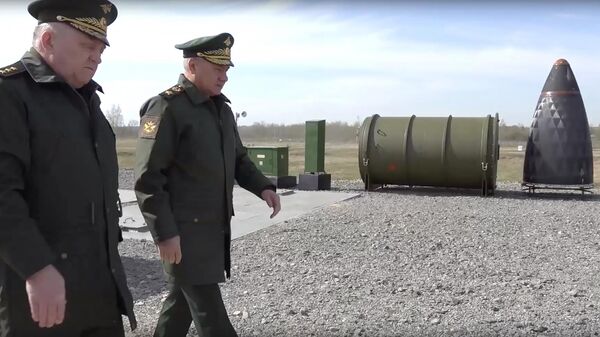 Министр обороны РФ Сергей Шойгу в воинской части РВСН в Калужской области