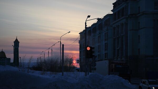 Закат в Норильске