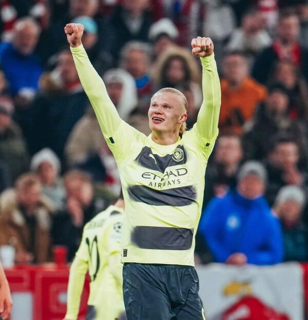 Manchester City forward Erling Haaland Manchester City forward Erling Haaland