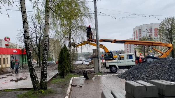 Кадры с места взрыва в Белгороде