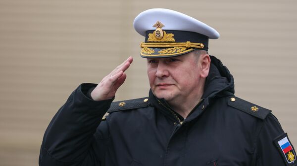Начальник штаба Северного флота РФ контр-адмирал Владимир Воробьев