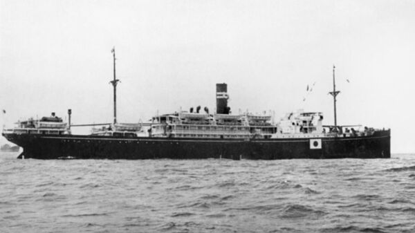 Японское судно Montevideo Maru, потопленное подводной лодкой США Sturgeon в 1942 году 