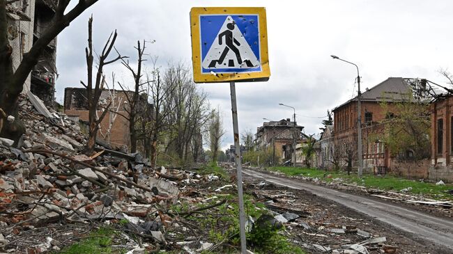 Разрушенные дома в Артемовске